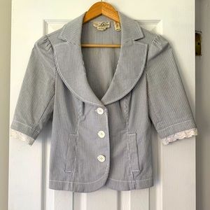 Guess Blazer with Lace Trim